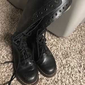 Knee high dr martens